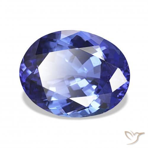 Tanzanite Violet Bleu naturelle ovale, 4.80 ct, IF