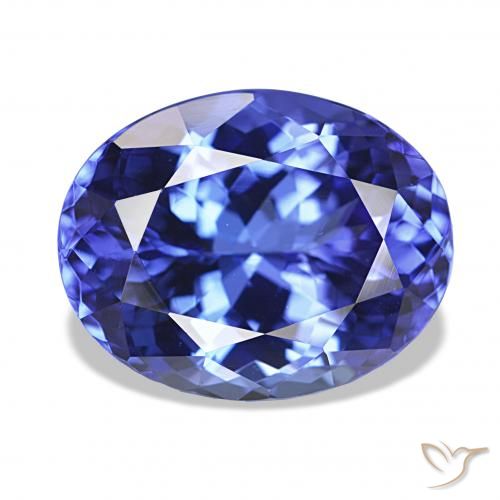 5.87ct Violet foncé Bleu Tanzanite, ovale, IF