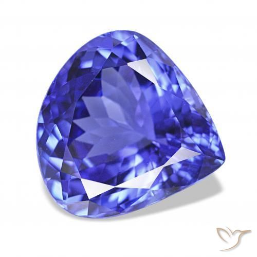 Tanzanite Violet foncé Bleu naturelle En forme de poire, 4.80 ct, VVS