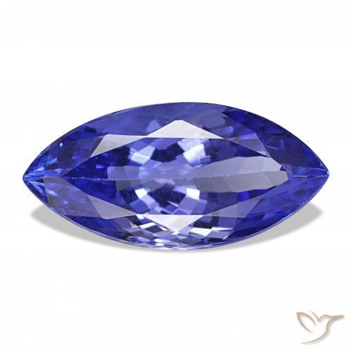 Tanzanite Violet Bleu naturelle Marquise, 5.92 ct, VVS