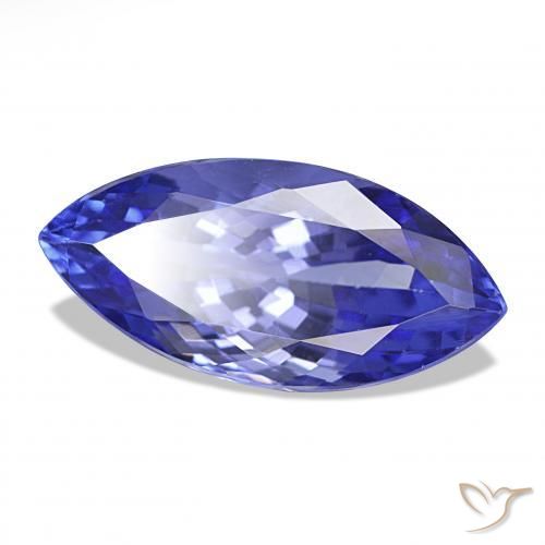 Tanzanite Violet Bleu naturelle Marquise, 5.92 ct, VVS