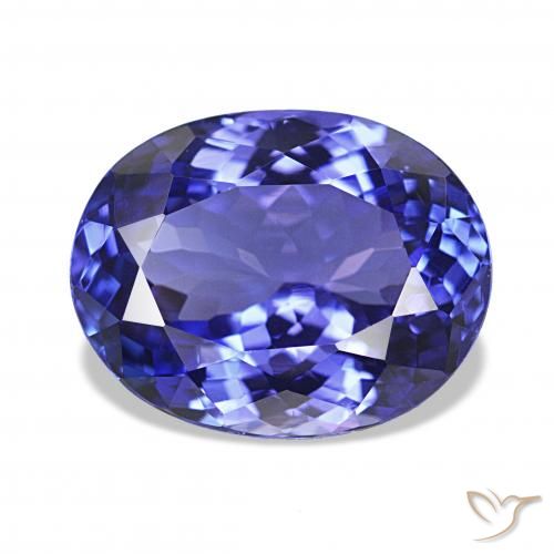 Tanzanite Bleu foncé naturelle ovale, 5.56 ct, IF