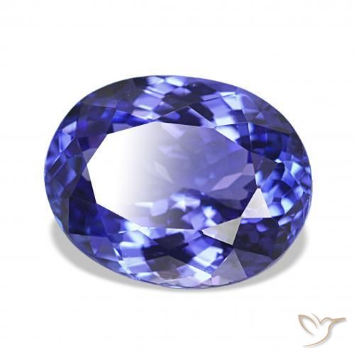 Tanzanite Bleu foncé naturelle ovale, 5.56 ct, IF