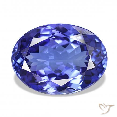 Tanzanite Bleu foncé naturelle ovale, 6.08 ct, VVS