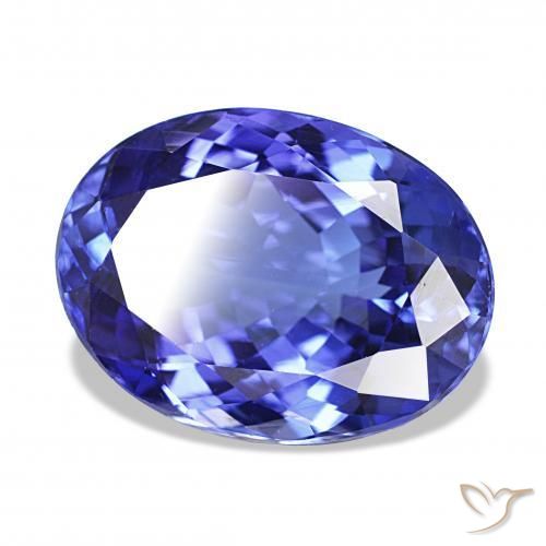 Tanzanite Bleu foncé naturelle ovale, 6.08 ct, VVS