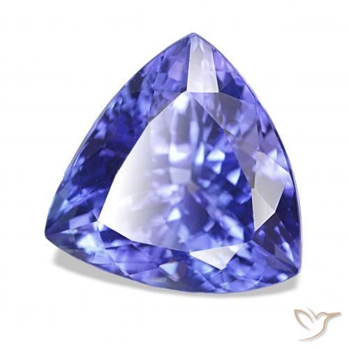 Tanzanite Bleu foncé naturelle Trillion, 5.66 ct, IF