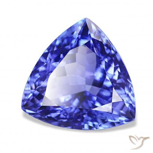 Tanzanite Violet Bleu naturelle Trillion, 4.73 ct, IF