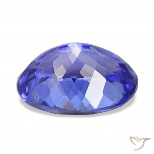 Tanzanite Bleu pourpre profond naturelle ovale, 4.75 ct, VVS
