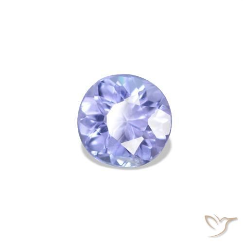 Tanzanite Bleu clair naturelle Coupe roude, 0.20 ct, VS
