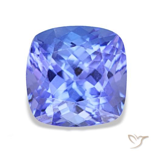 Tanzanite bleue de 2,40 ct, coussin, VVS-VS