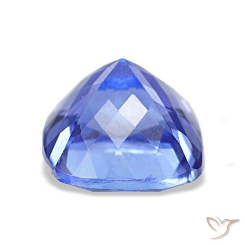 Tanzanite bleue naturelle coupe coussin, 2,40 ct, VVS-VS