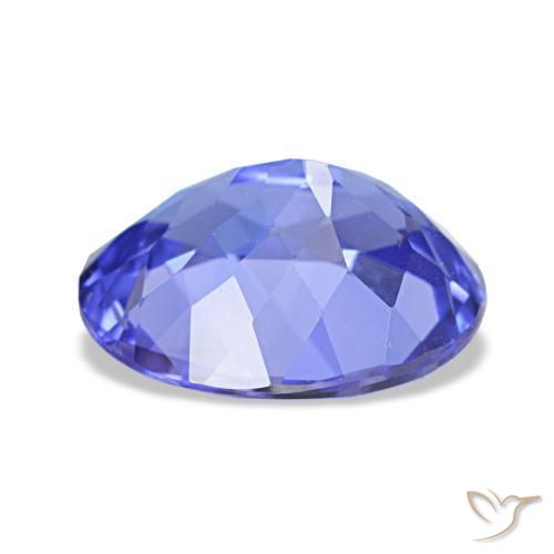 Tanzanite bleue naturelle coupe ovale, 1,83 ct, VVS