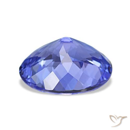 Tanzanite bleue naturelle coupe ovale, 2,18 ct, VVS