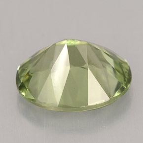 Diopside vert naturelle coupe ovale, 2,87 ct, VS