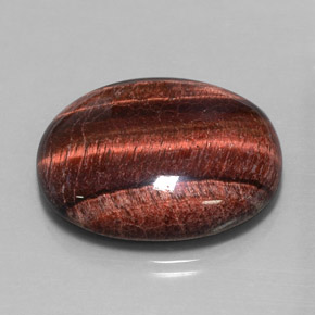 Tiger's eye matrix multicolore naturelle coupe ovale, 40,06 ct, opaque