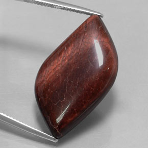 Tiger's eye matrix multicolore naturelle forme fantaisie, 28,57 ct, opaque