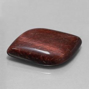 Tiger's eye matrix multicolore naturelle forme fantaisie, 28,57 ct, opaque