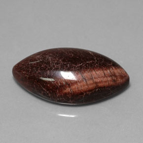 Tiger's eye matrix multicolore naturelle marquise, 21,56 ct, opaque