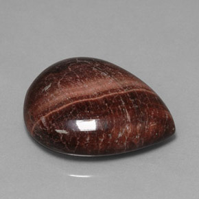 Tiger's eye matrix multicolore naturelle en forme de poire, 23,62 ct, opaque