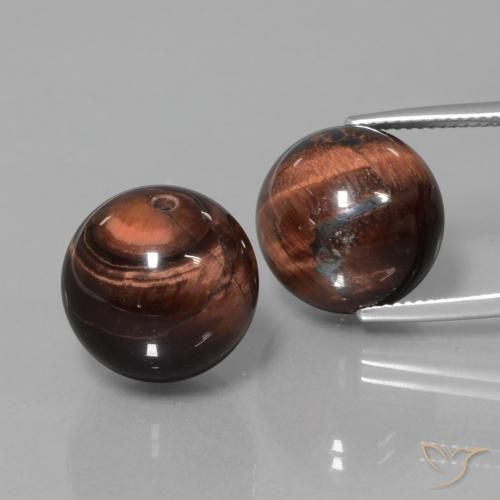 39.63ctw Naturel Multicolore Oeil de Tigre Matrice, Sphère / Boule, Opaque