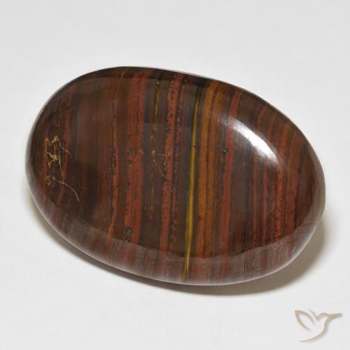 Oeil de Tigre Matrice Multicolore naturelle ovale, 76.48 ct, Opaque