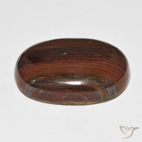 Oeil de Tigre Matrice Multicolore naturelle ovale, 73.18 ct, Opaque