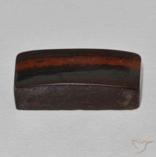 Oeil de Tigre Matrice Multicolore naturelle Baquette, 15.91 ct, Opaque