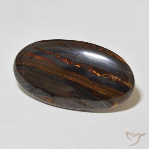 Oeil de Tigre Matrice Multicolore naturelle ovale, 31.33 ct, Opaque