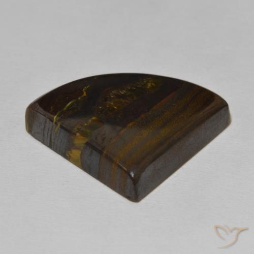 Oeil de Tigre Matrice Multicolore naturelle Fantaisie, 40.69 ct, Opaque