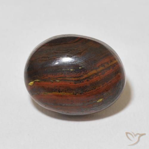 12.50ct Naturel Multicolore Oeil de Tigre Matrice, ovale, Opaque