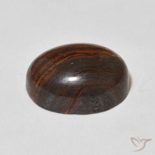 Oeil de Tigre Matrice Multicolore naturelle ovale, 12.50 ct, Opaque