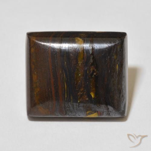27.25ct Naturel Multicolore Oeil de Tigre Matrice, Baquette, Opaque
