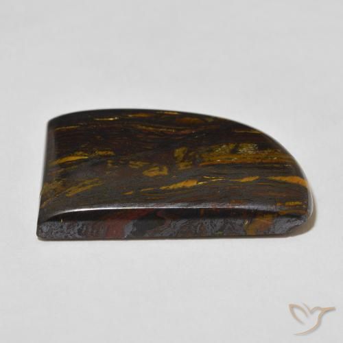 Oeil de Tigre Matrice Multicolore naturelle Fantaisie, 51.12 ct, Opaque