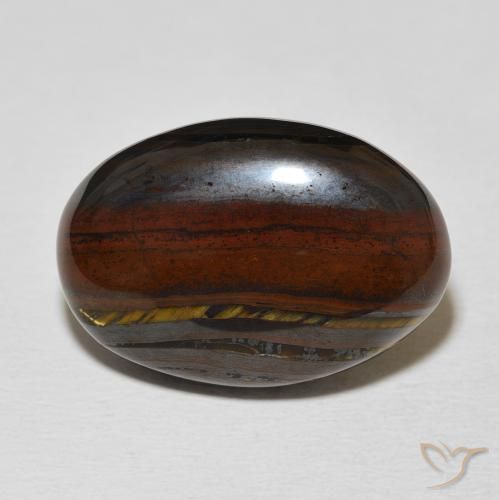 20.82ct Naturel Multicolore Oeil de Tigre Matrice, ovale, Opaque