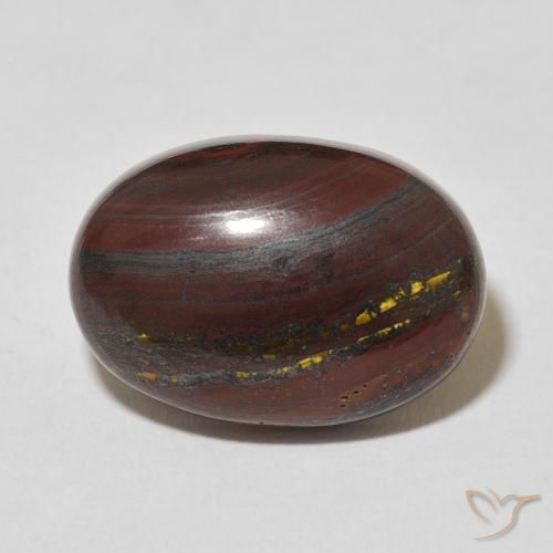 17.22ct Naturel Multicolore Oeil de Tigre Matrice, ovale, Opaque