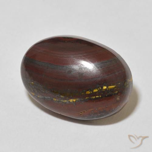 Oeil de Tigre Matrice Multicolore naturelle ovale, 17.22 ct, Opaque
