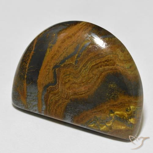 Oeil de Tigre Matrice Multicolore naturelle Fantaisie, 67.99 ct, Opaque