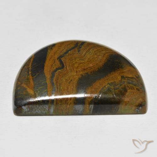 Oeil de Tigre Matrice Multicolore naturelle Fantaisie, 67.99 ct, Opaque