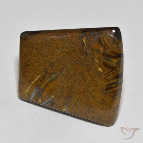Oeil de Tigre Matrice Multicolore naturelle Baquette, 45.29 ct, Opaque