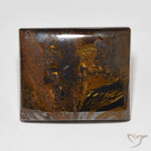 58.40ct Naturel Marron chaud Oeil de Tigre Matrice, Baquette, Opaque
