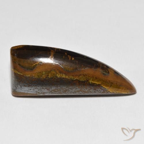 44.79ct Naturel Medium Dark-Brown Oeil de Tigre Matrice, Fantaisie, Opaque
