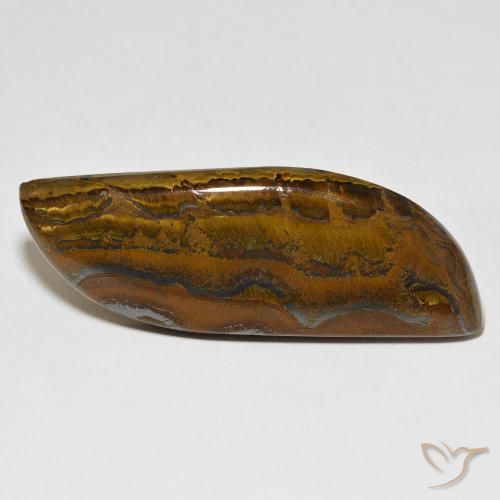 68.44ct Naturel Marron jaunâtre Oeil de Tigre Matrice, Fantaisie, Opaque