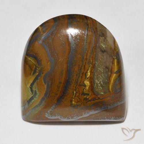 71.86ct Naturel Medium Light-Brown Oeil de Tigre Matrice, Fantaisie, Opaque