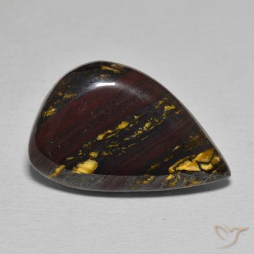 15.67ct Naturel Multicolore Oeil de Tigre Matrice, Fantaisie, Opaque