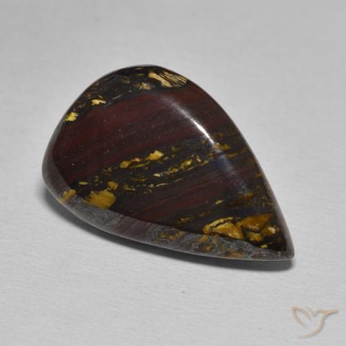 Oeil de Tigre Matrice Multicolore naturelle Fantaisie, 15.67 ct, Opaque