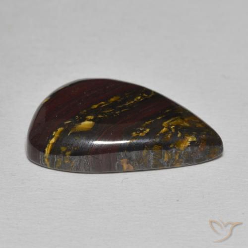 Oeil de Tigre Matrice Multicolore naturelle Fantaisie, 15.67 ct, Opaque
