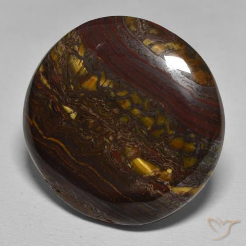 Oeil de Tigre Matrice Multicolore naturelle Tour, 48.70 ct, Opaque