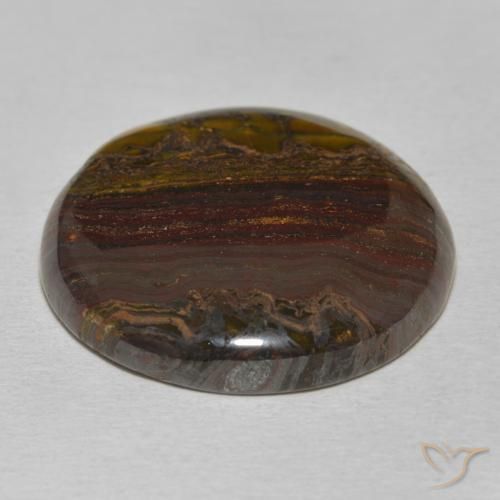 Oeil de Tigre Matrice Multicolore naturelle Tour, 34.30 ct, Opaque