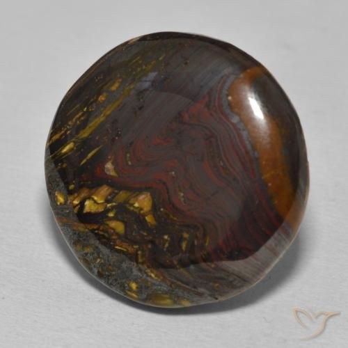 Oeil de Tigre Matrice Multicolore naturelle Tour, 33.67 ct, Opaque