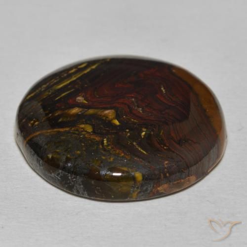 Oeil de Tigre Matrice Multicolore naturelle Tour, 33.67 ct, Opaque